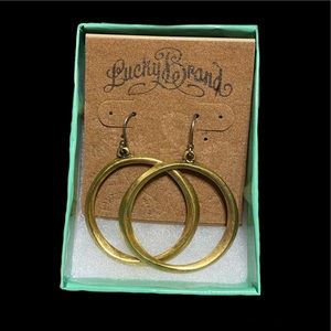 Lucky Vintage “Gold” Hoop Earrings